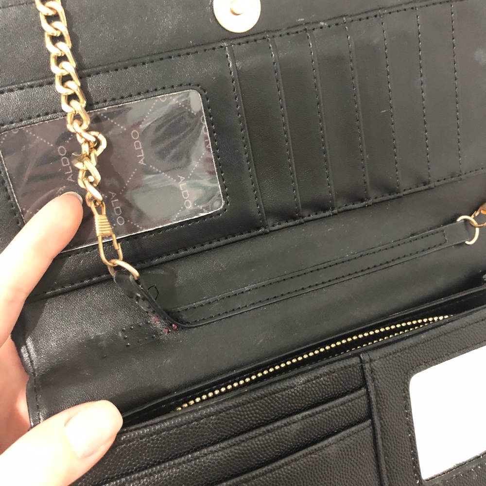 Aldo Black & Gold Handbag - Picture 8 of 8
